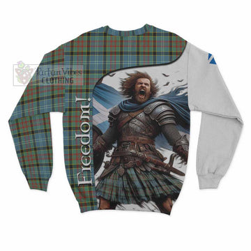 Cathcart Crest Tartan Sweatshirt Inspired by the Freedom of Scottish Warrior