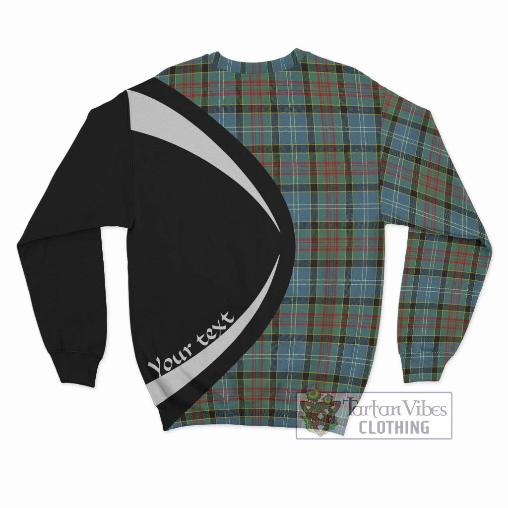 Cathcart Tartan Sweatshirt with Family Crest Circle Style - Tartan Vibes Clothing