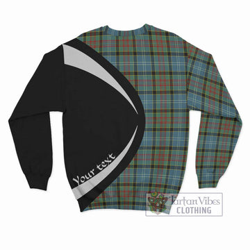 Cathcart Tartan Sweatshirt with Family Crest Circle Style