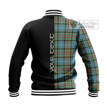 Cathcart Tartan Baseball Jacket with Family Crest and Half Of Me Style