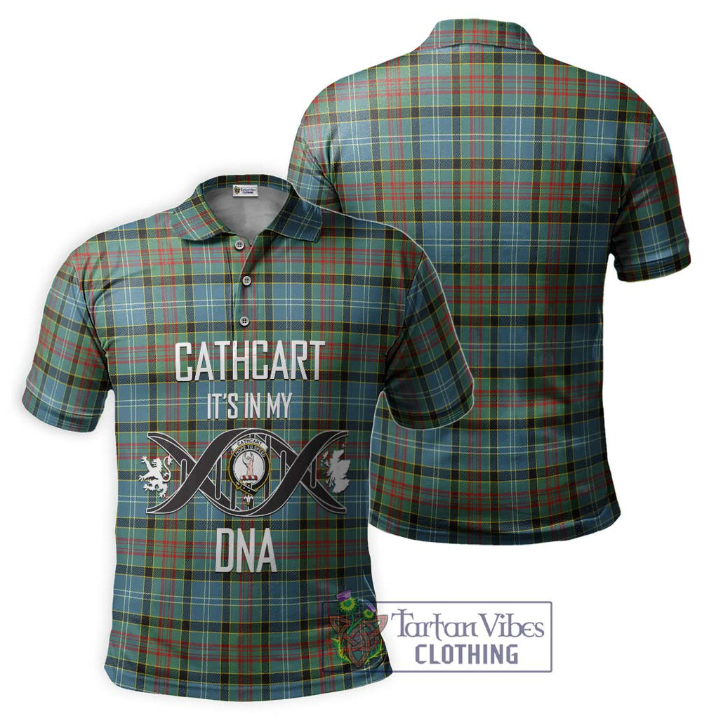 Cathcart Tartan Polo Shirt with Family Crest DNA In Me Style - Tartanvibesclothing Shop