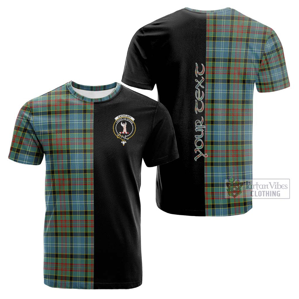 Tartan Vibes Clothing Cathcart Tartan Cotton T-shirt with Family Crest and Half Of Me Style