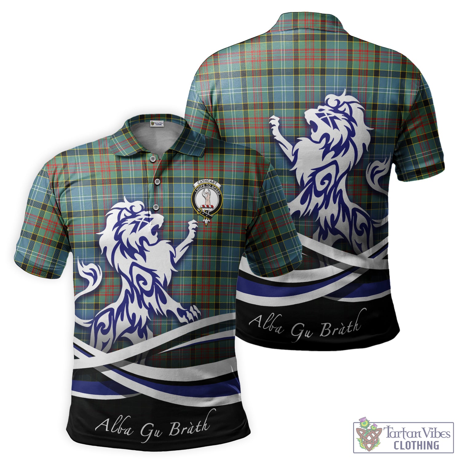 cathcart-tartan-polo-shirt-with-alba-gu-brath-regal-lion-emblem