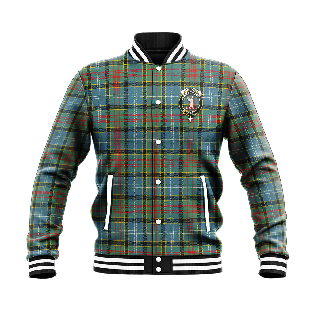 Cathcart Tartan Baseball Jacket with Family Crest - Tartan Vibes Clothing