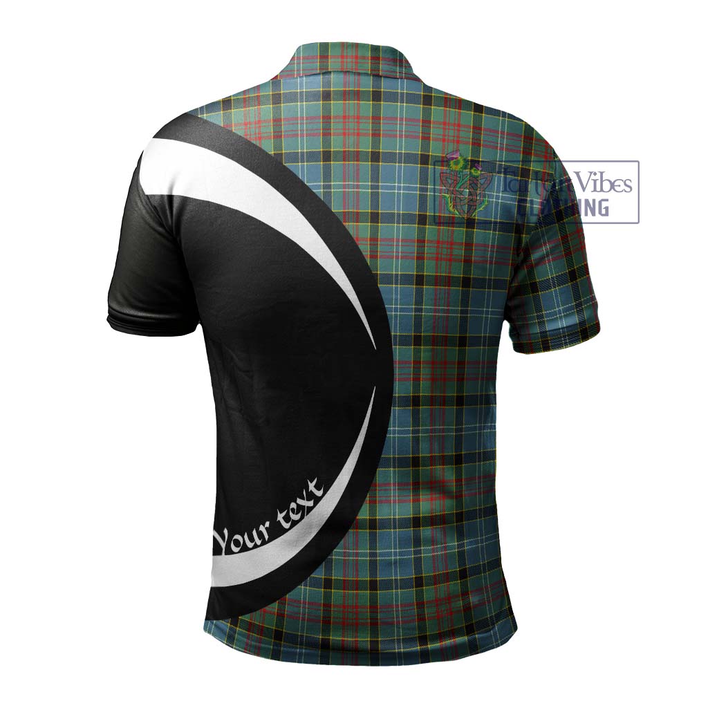 Cathcart Tartan Men's Polo Shirt with Family Crest Circle Style - Tartan Vibes Clothing