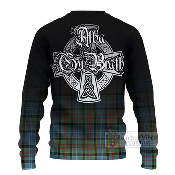 Cathcart Tartan Ugly Sweater Featuring Alba Gu Brath Family Crest Celtic Inspired