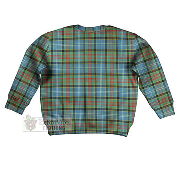 Cathcart Tartan Kid Ugly Sweater with Family Crest