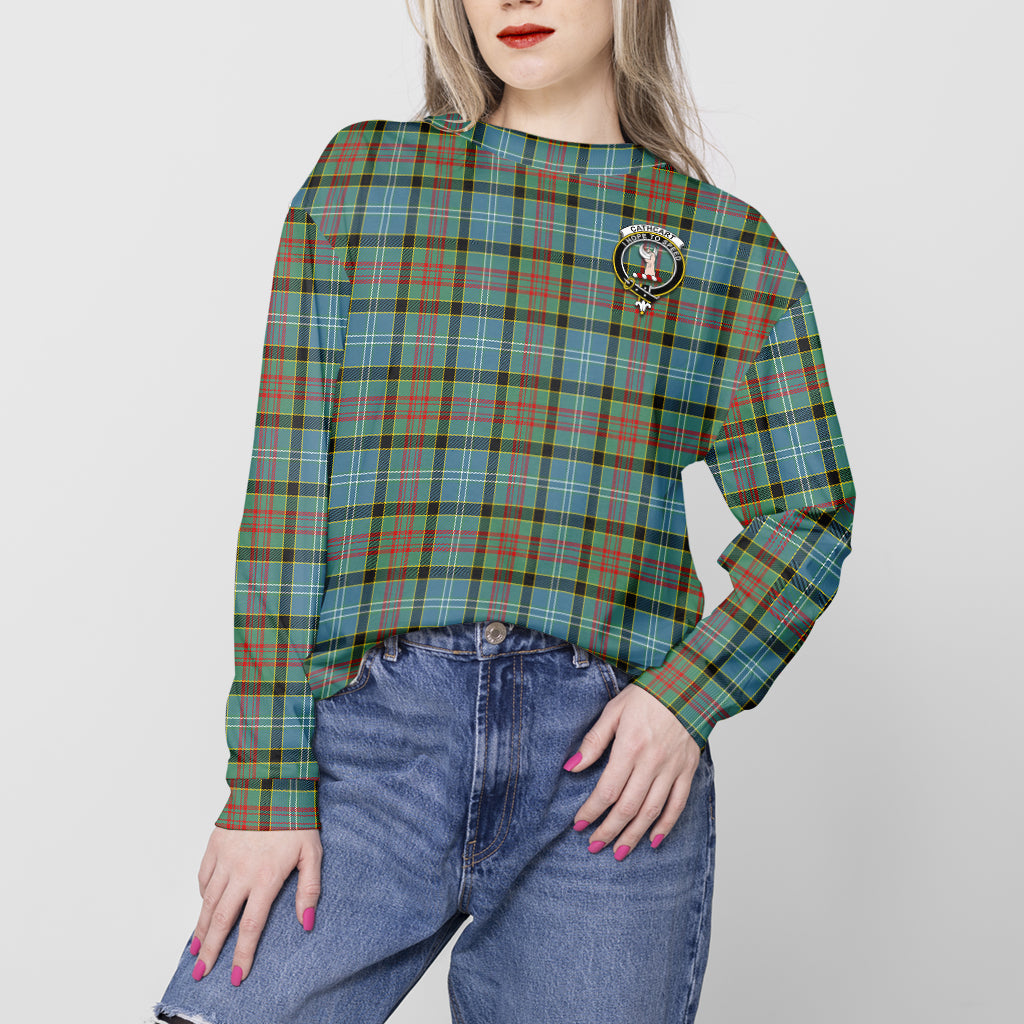 Cathcart Tartan Sweatshirt with Family Crest - Tartan Vibes Clothing