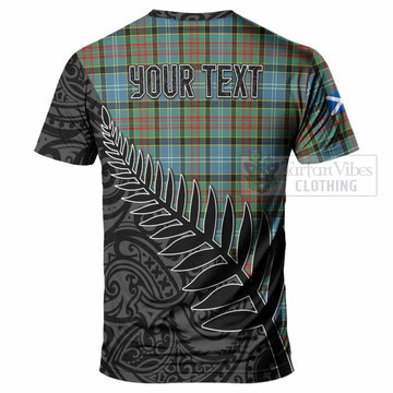 Cathcart Crest Tartan T-Shirt with New Zealand Silver Fern Half Style