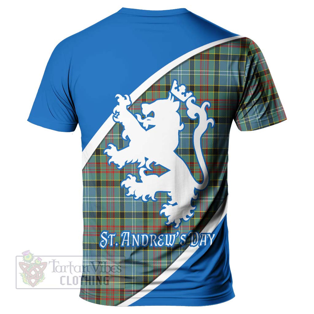 Tartan Vibes Clothing Cathcart Family Crest Tartan T-Shirt Celebrate Saint Andrew's Day in Style