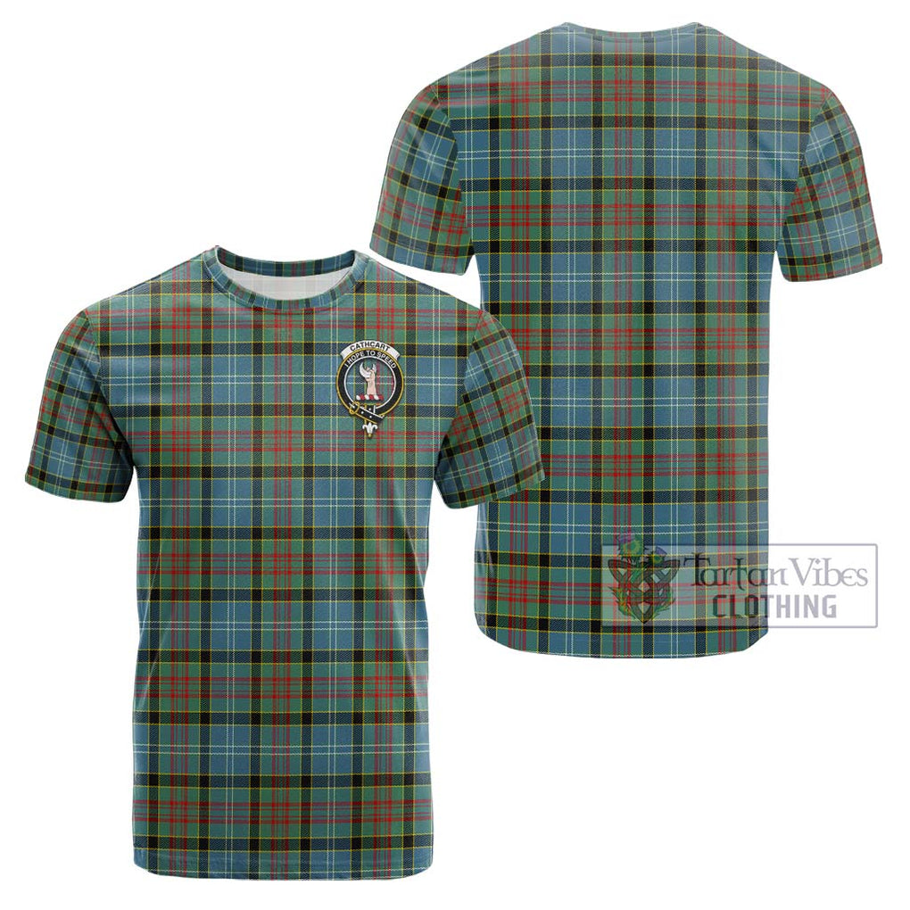 Cathcart Tartan Cotton T-Shirt with Family Crest Kid's Shirt - Tartanvibesclothing Shop