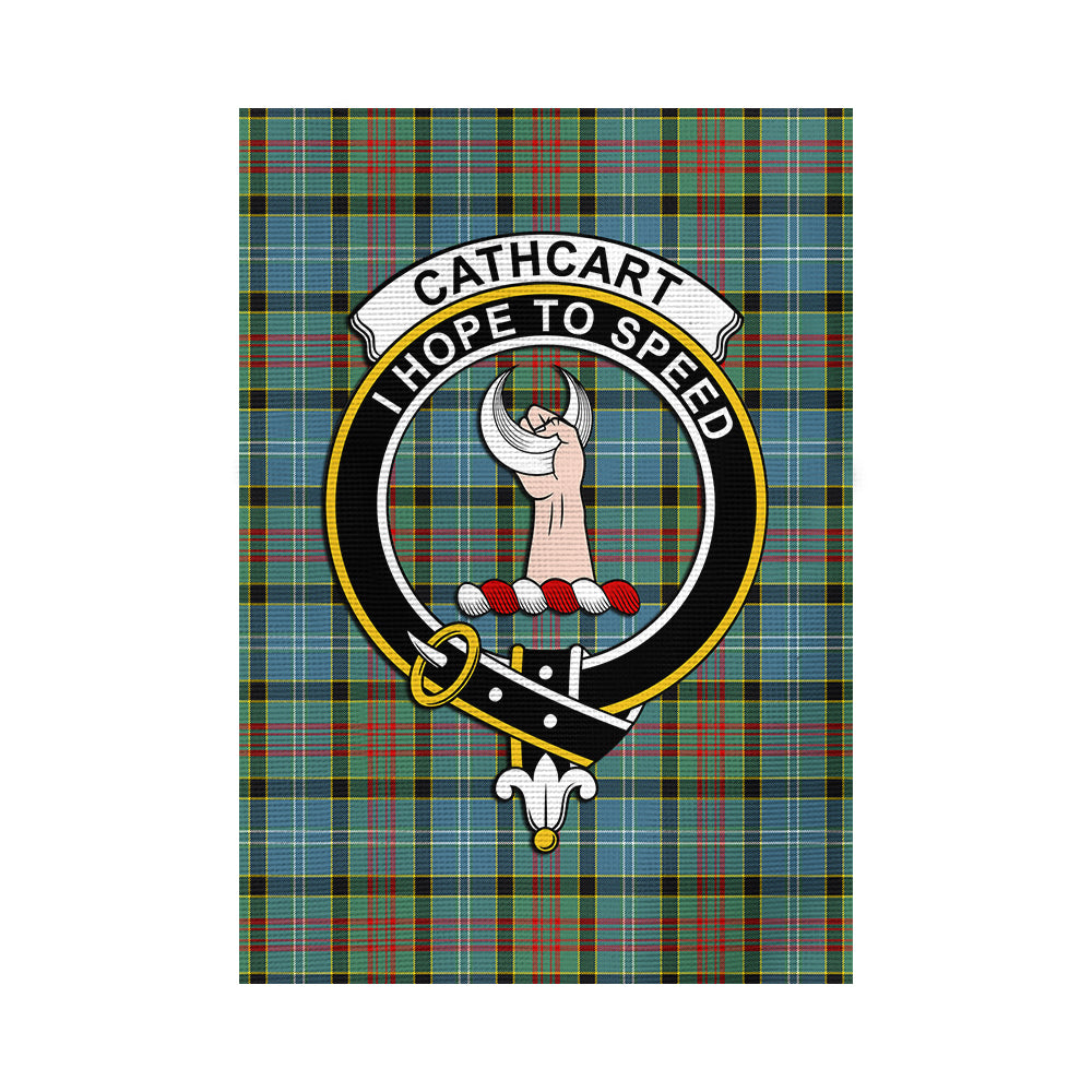 Cathcart Tartan Flag with Family Crest - Tartan Vibes Clothing