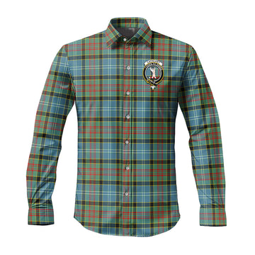 Cathcart Tartan Long Sleeve Button Up Shirt with Family Crest