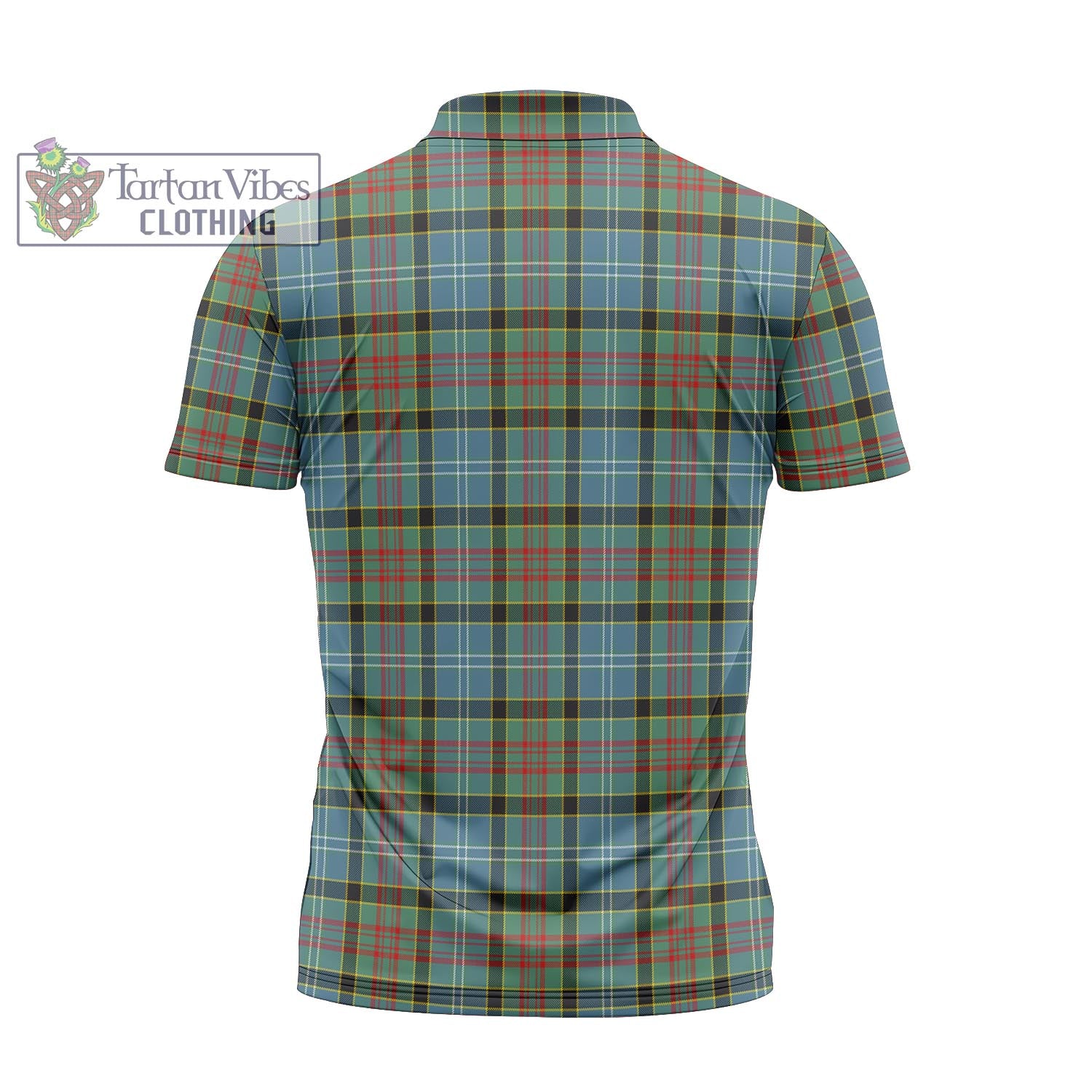 Tartan Vibes Clothing Cathcart Tartan Zipper Polo Shirt