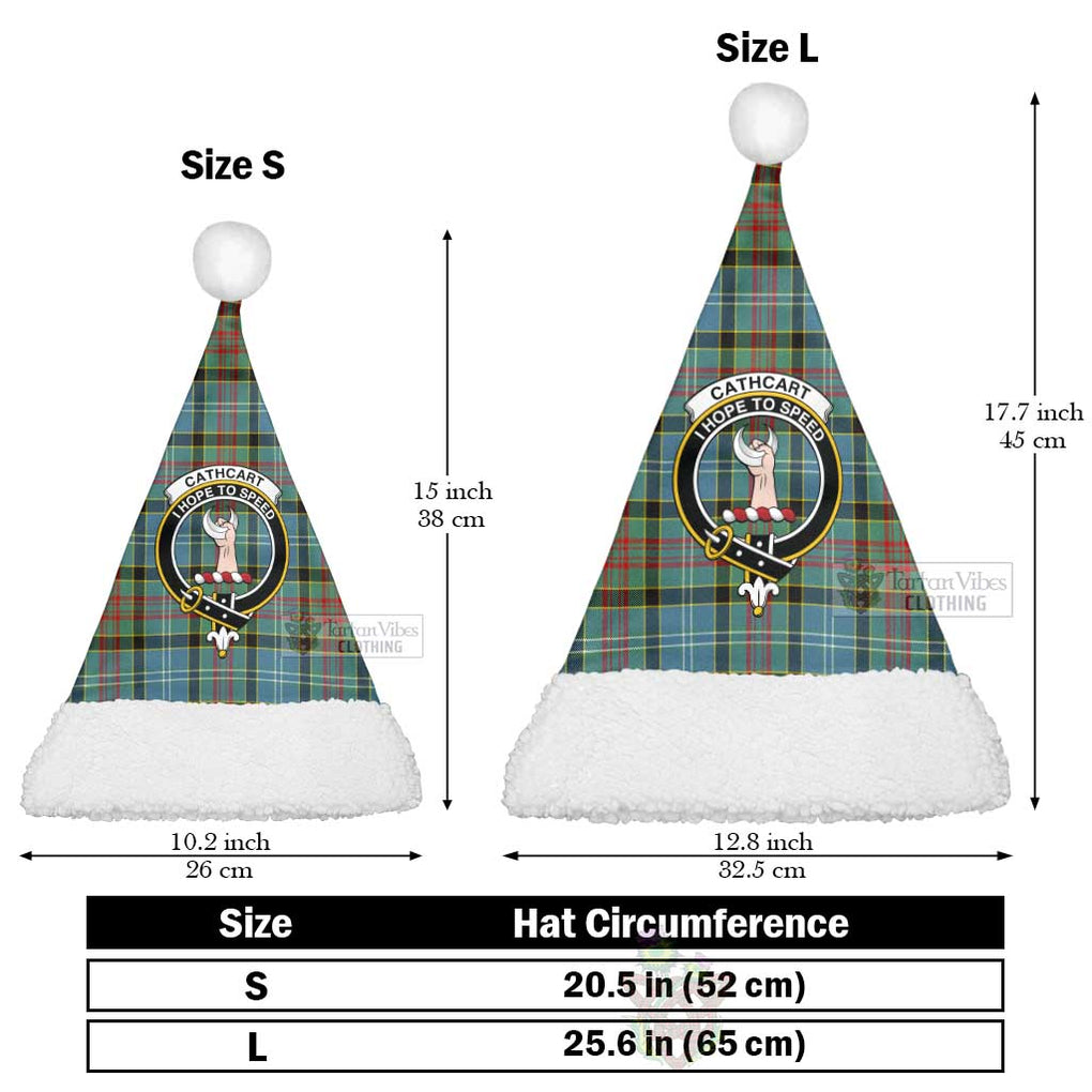 Tartan Vibes Clothing Cathcart Tartan Christmas Santa Hats with Family Crest