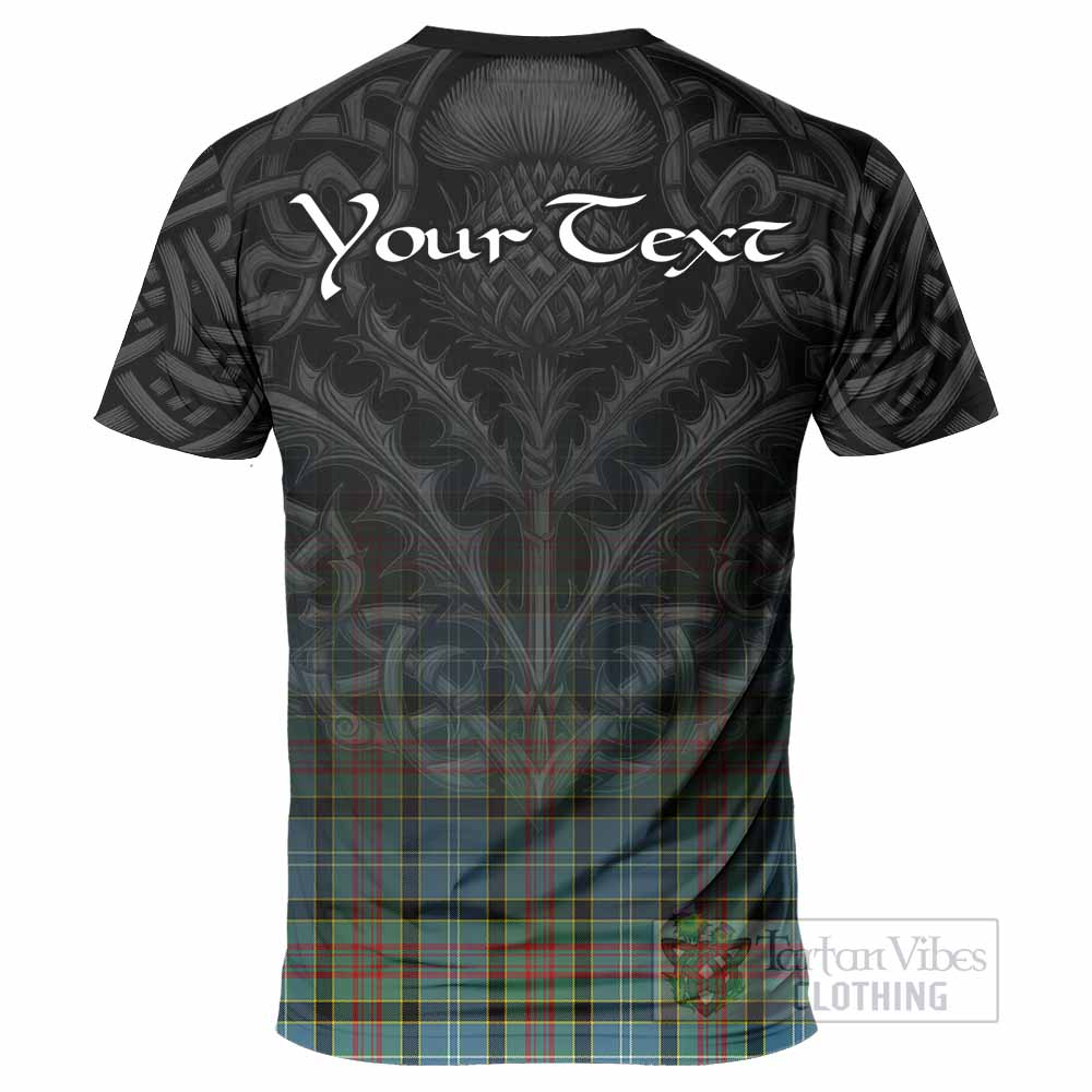 Tartan Vibes Clothing Cathcart Tartan T-Shirt with Family Crest Celtic Thistle Vibes