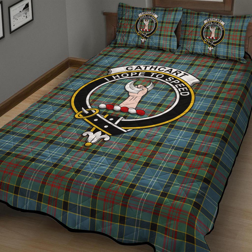 Cathcart Tartan Quilt Bed Set with Family Crest - Tartan Vibes Clothing