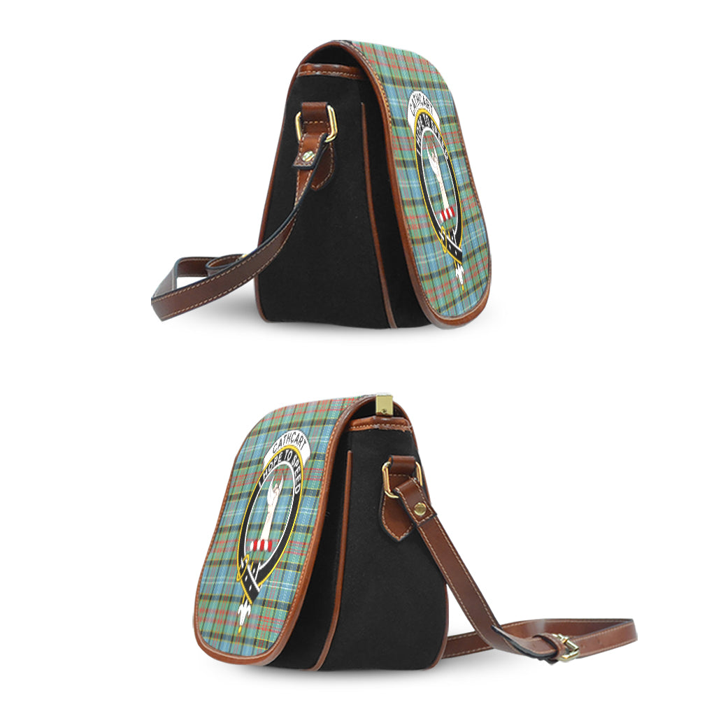 Cathcart Tartan Saddle Bag with Family Crest - Tartan Vibes Clothing