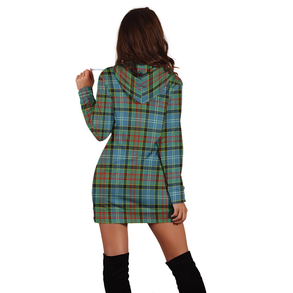 Cathcart Tartan Hoodie Dress with Family Crest - Tartan Vibes Clothing