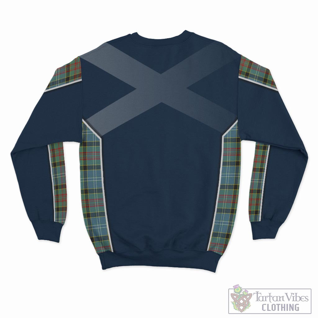 Tartan Vibes Clothing Cathcart Tartan Sweatshirt with Family Crest and Scottish Thistle Vibes Sport Style