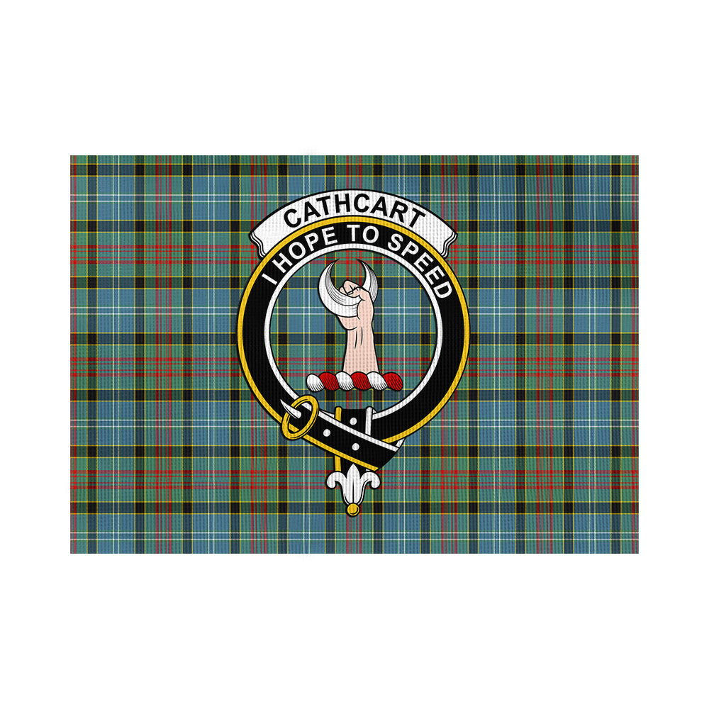 Cathcart Tartan Flag with Family Crest - Tartan Vibes Clothing