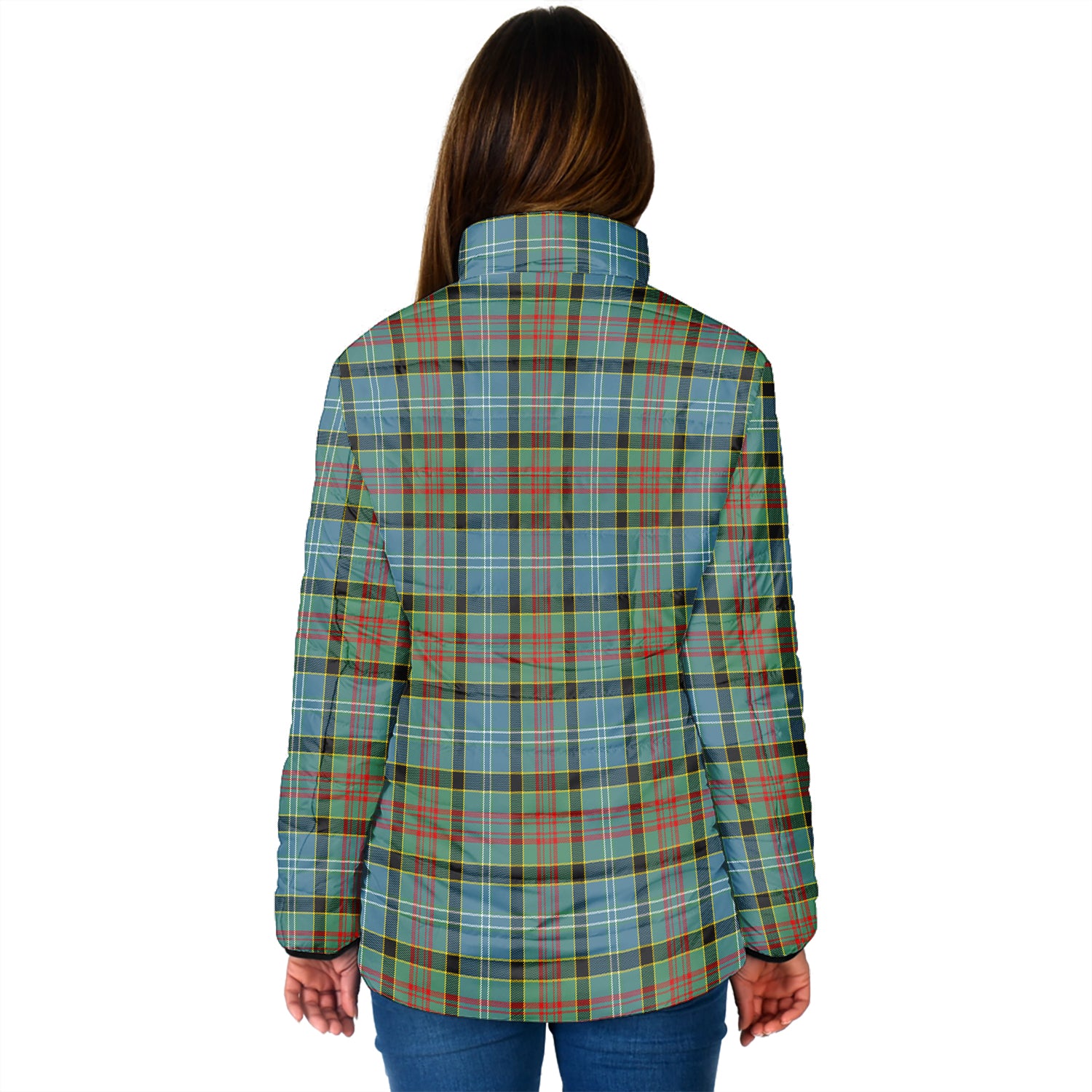 Cathcart Tartan Padded Jacket with Family Crest - Tartan Vibes Clothing