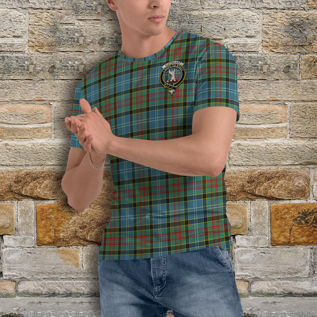 Cathcart Tartan T-Shirt with Family Crest - Tartan Vibes Clothing