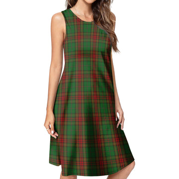 Cavan County Ireland Tartan Womens Casual Dresses 4XL - Tartan Vibes Clothing