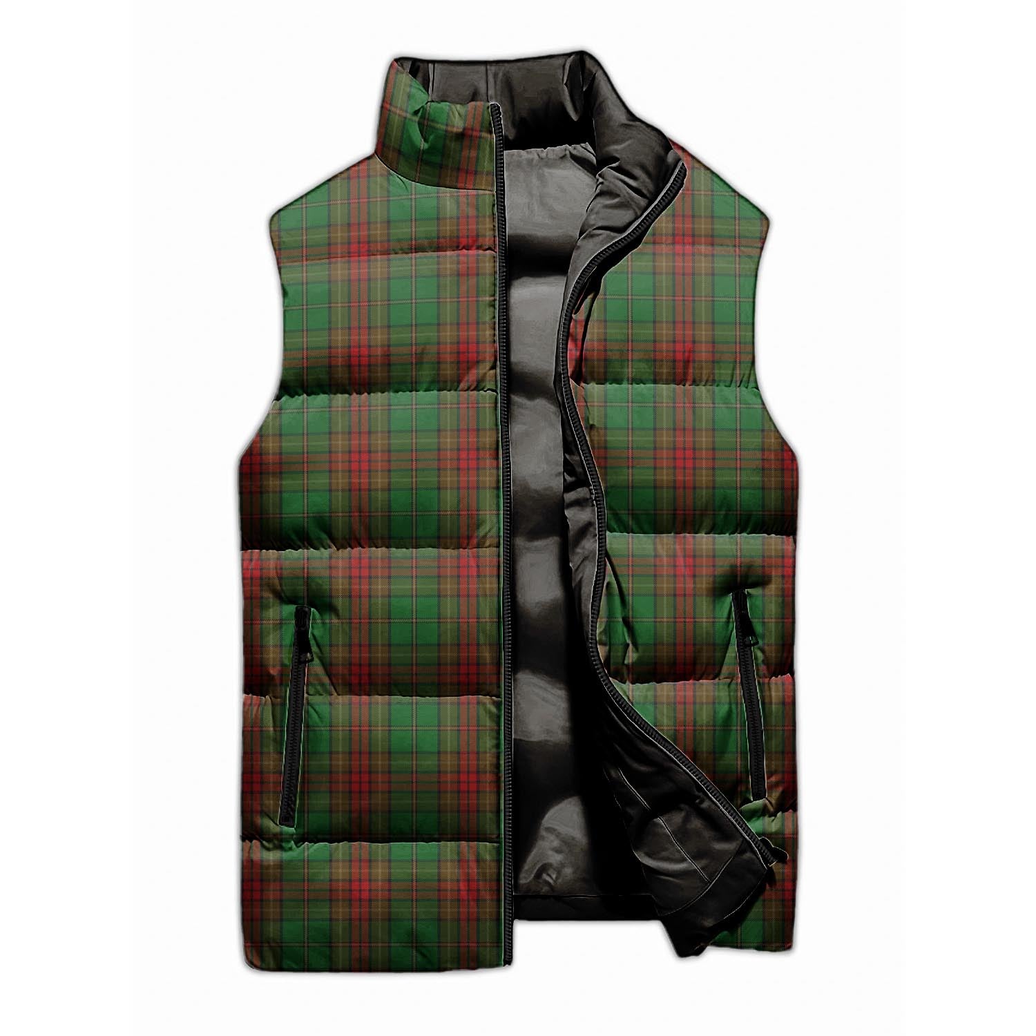 Cavan County Ireland Tartan Sleeveless Puffer Jacket - Tartanvibesclothing