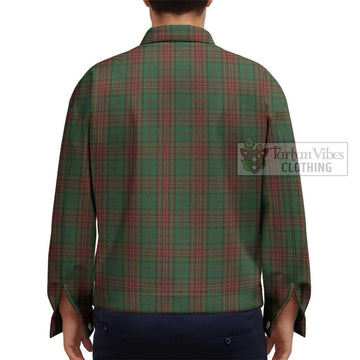 Cavan County Ireland Tartan Unisex Lapel Cotton Jacket