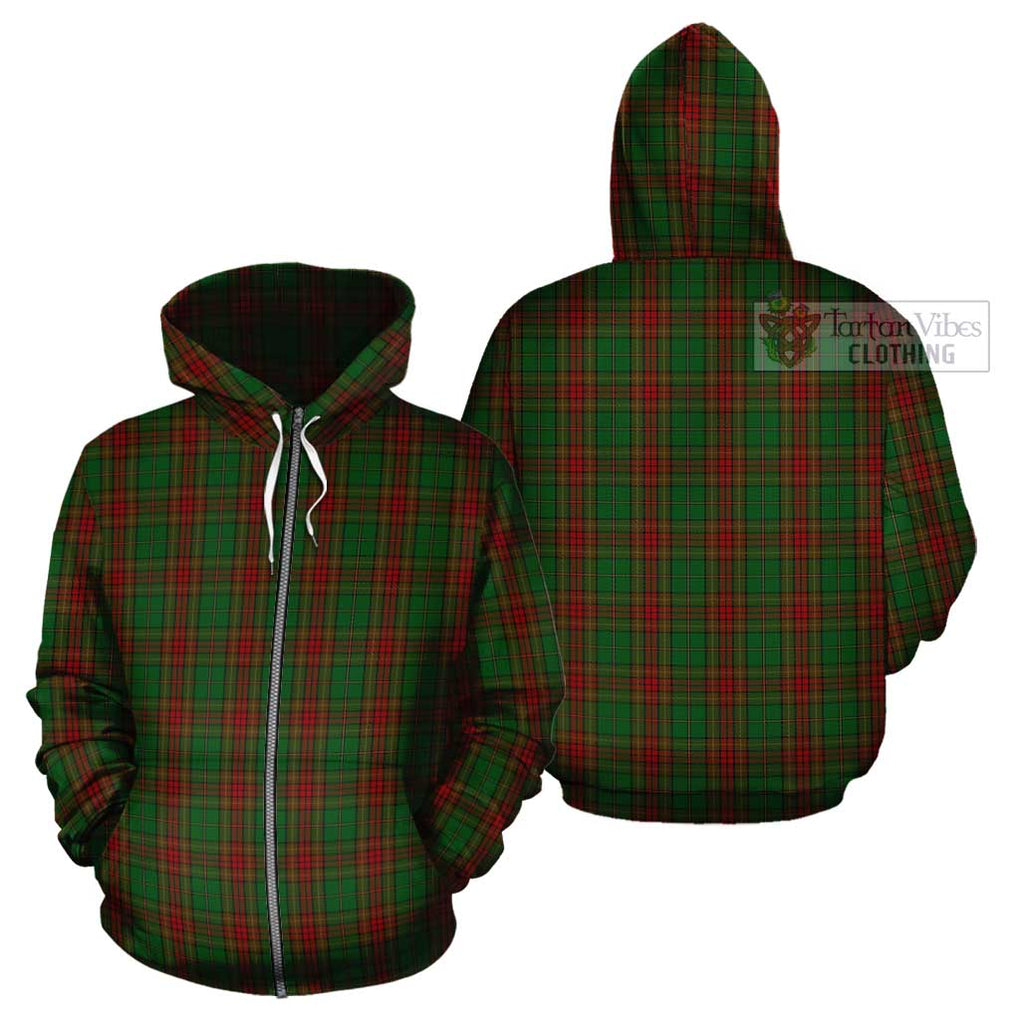 Cavan County Ireland Tartan Cotton Hoodie Zip Hoodie - Tartan Vibes Clothing