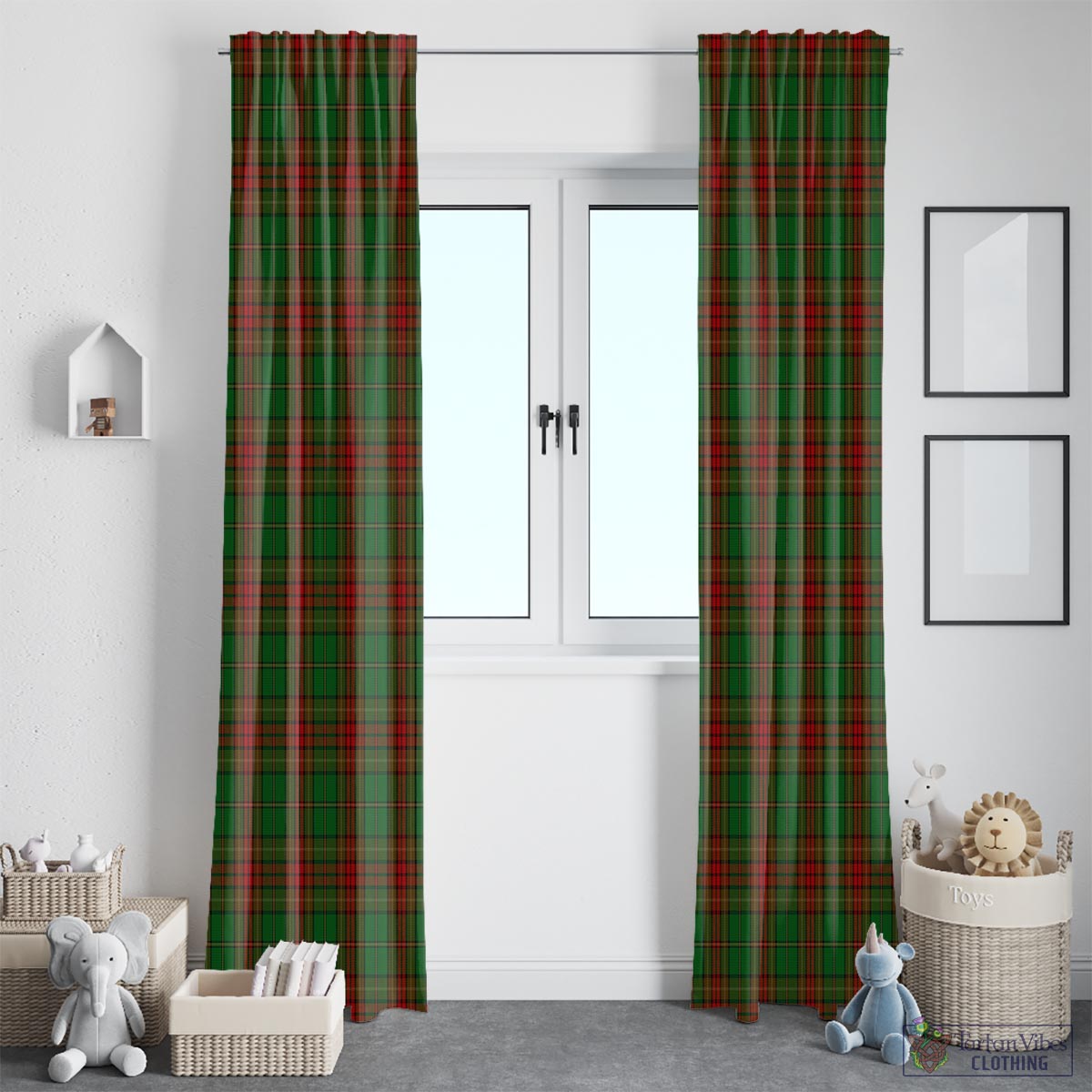 Cavan County Ireland Tartan Window Curtain