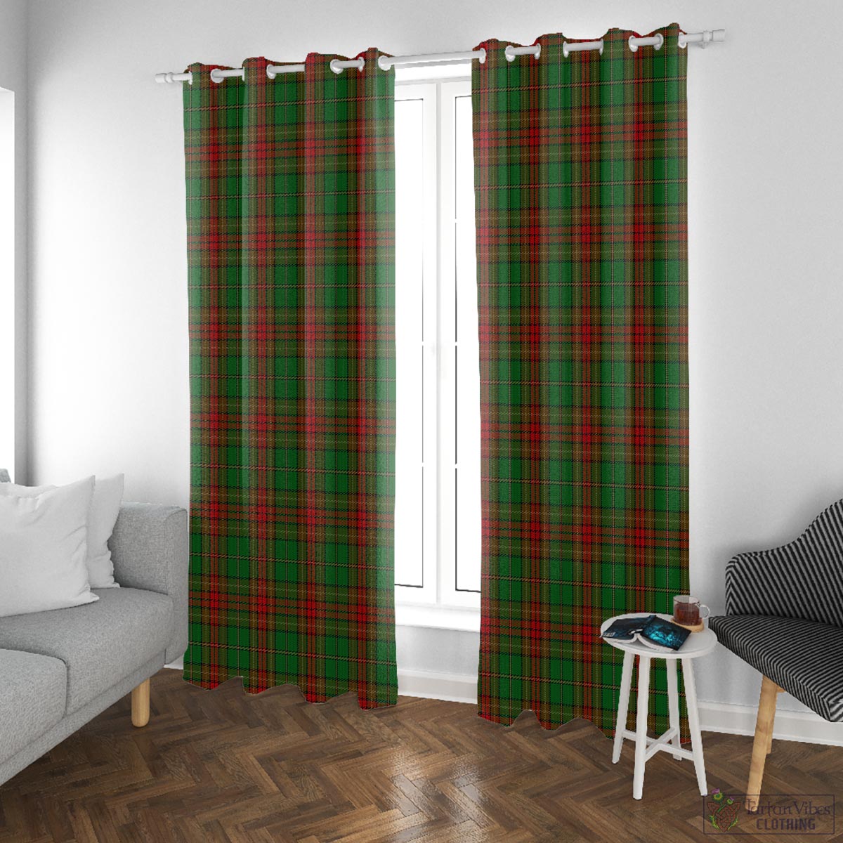 Cavan County Ireland Tartan Window Curtain