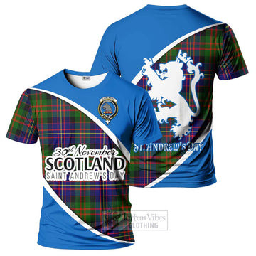 Chalmers Family Crest Tartan T-Shirt Celebrate Saint Andrew's Day in Style