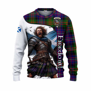 Chalmers Crest Tartan Knitted Sweater Inspired by the Freedom of Scottish Warrior