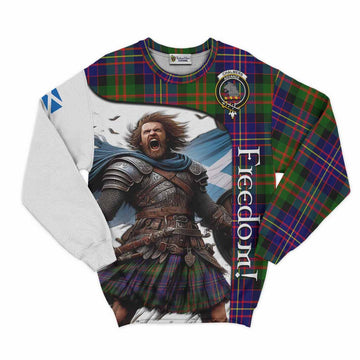 Chalmers Crest Tartan Sweatshirt Inspired by the Freedom of Scottish Warrior