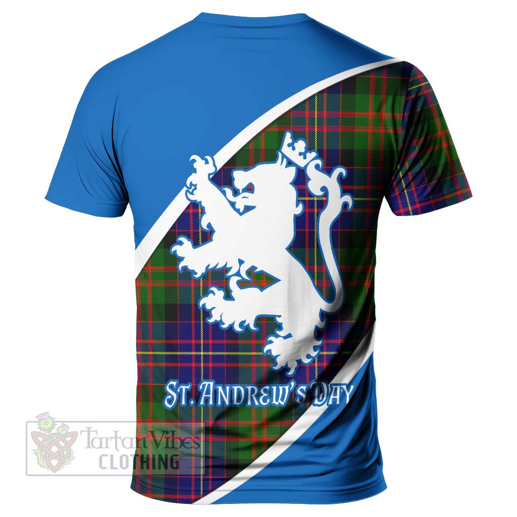 Tartan Vibes Clothing Chalmers Family Crest Tartan T-Shirt Celebrate Saint Andrew's Day in Style