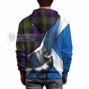 Chalmers Tartan Hoodie with Family Crest Scotland Patriotic Style - Tartan Vibes Clothing
