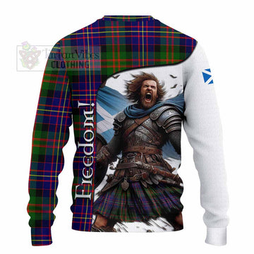 Chalmers Crest Tartan Knitted Sweater Inspired by the Freedom of Scottish Warrior