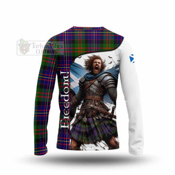 Chalmers Crest Tartan Long Sleeve T-Shirt Inspired by the Freedom of Scottish Warrior