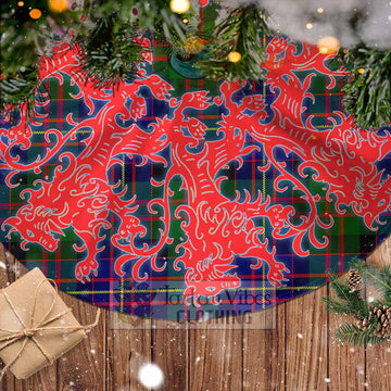 Chalmers Tartan Christmas Tree Skirt Lion Rampant Style - Tartan Vibes Clothing