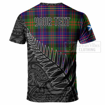 Chalmers Crest Tartan T-Shirt with New Zealand Silver Fern Half Style