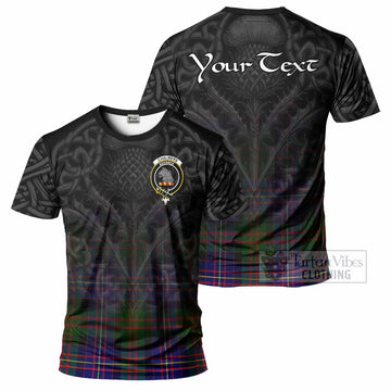 Chalmers Tartan T-Shirt with Family Crest Celtic Thistle Vibes - Tartan Vibes Clothing