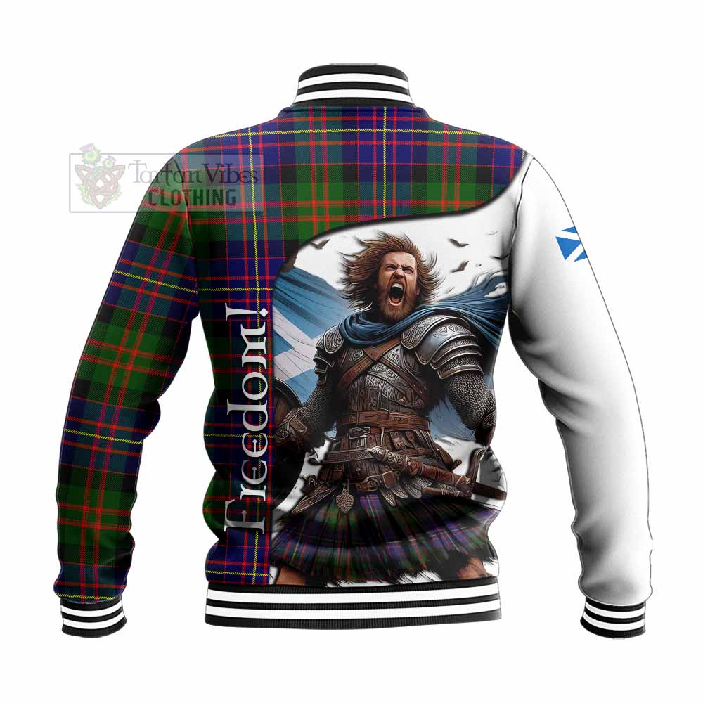 Tartan Vibes Clothing Chalmers Crest Tartan Baseball Jacket Inspired by the Freedom of Scottish Warrior