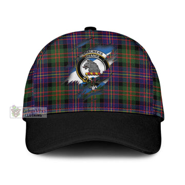 Chalmers Tartan Classic Cap with Family Crest In Me Style