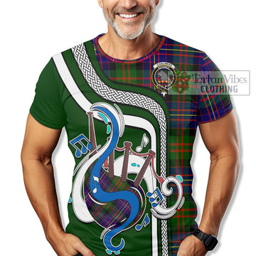 Chalmers Tartan T-Shirt with Epic Bagpipe Style