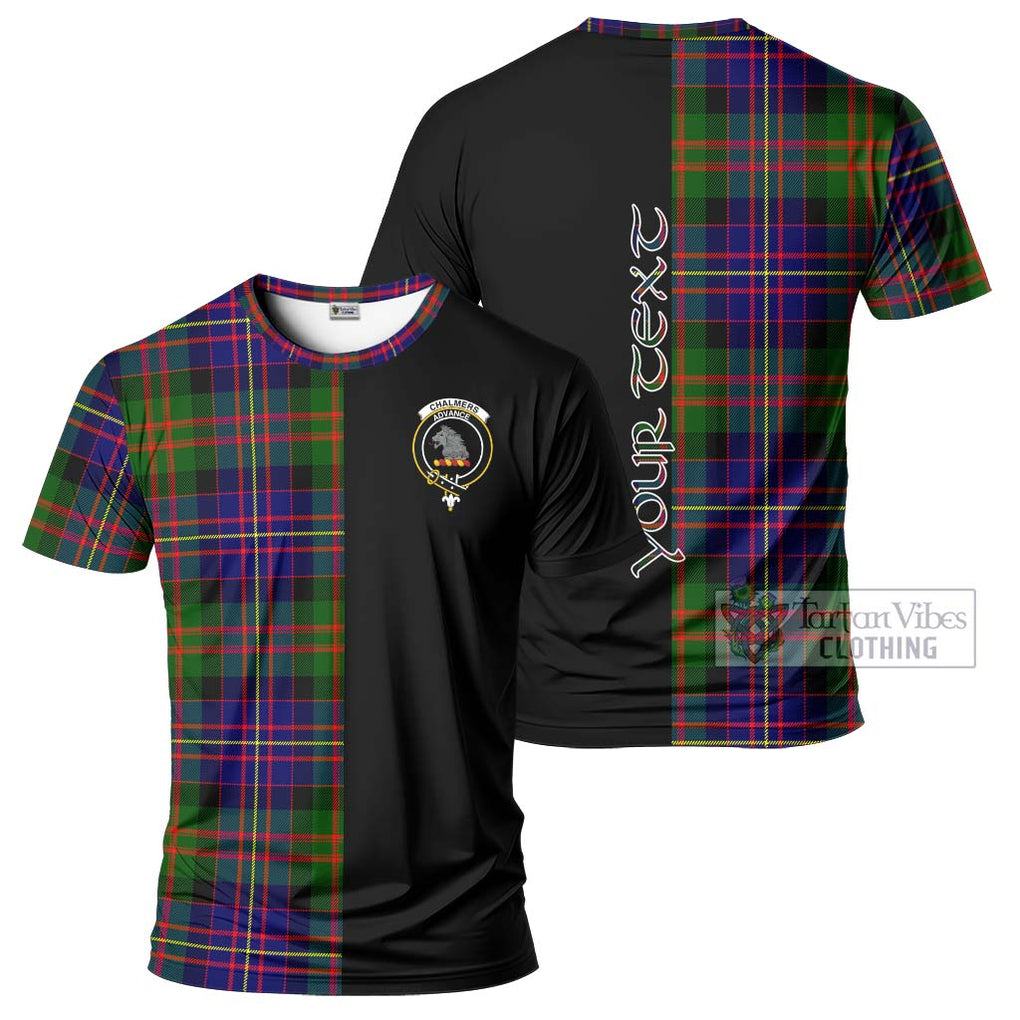 Chalmers Tartan T-Shirt with Family Crest and Half Of Me Style Kid's Shirt - Tartanvibesclothing Shop