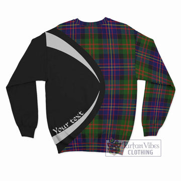 Chalmers Tartan Sweatshirt with Family Crest Circle Style