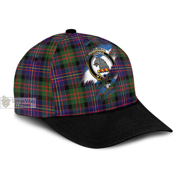 Chalmers Tartan Classic Cap with Family Crest In Me Style