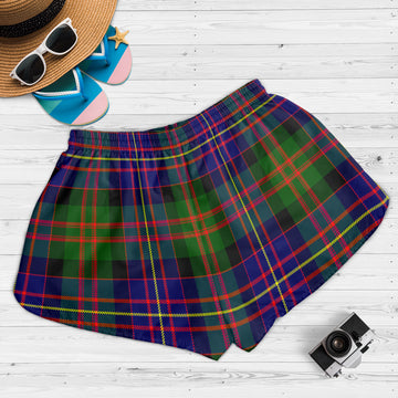 Chalmers Tartan Womens Shorts with Family Crest